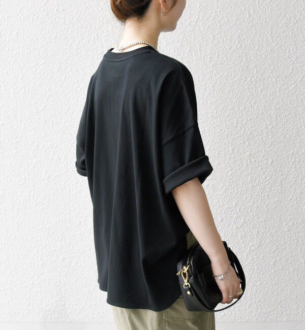 SHIPS any「〈接触冷感/汗染み防止加工/洗濯機可能〉ラウンドヘム クルー ビッグ TEE」|Tシャツ・カットソー|