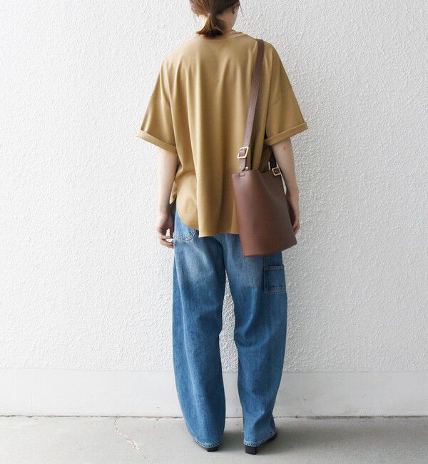SHIPS any「〈接触冷感/汗染み防止加工/洗濯機可能〉ラウンドヘム クルー ビッグ TEE」|Tシャツ・カットソー|