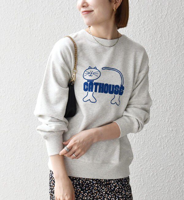 SHIPS any「【SHIPS any別注】THE KNiTS:〈洗濯機可能〉ロゴ プリント スウェット 26AW」|スウェット・ジャージ|