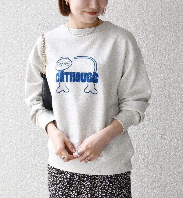 SHIPS any「【SHIPS any別注】THE KNiTS:〈洗濯機可能〉ロゴ プリント スウェット 26AW」|スウェット・ジャージ|