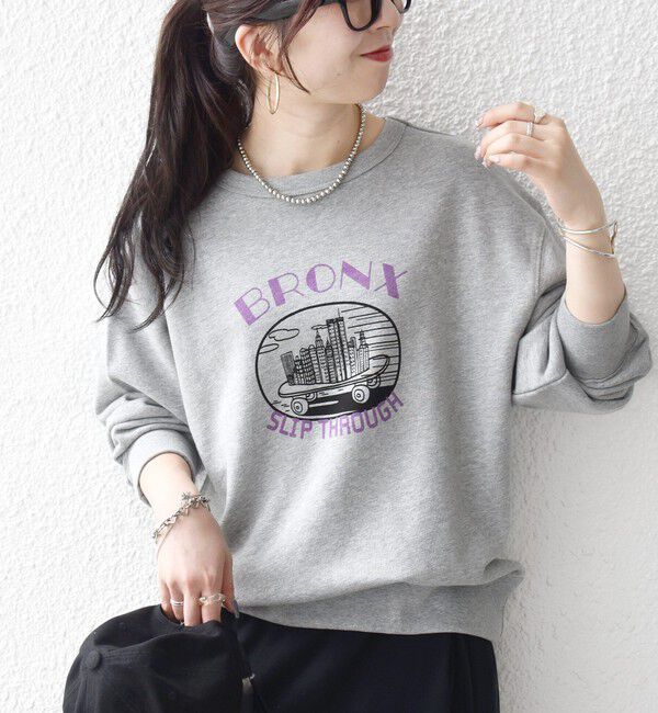 SHIPS any「【SHIPS any別注】THE KNiTS:〈洗濯機可能〉ロゴ プリント スウェット 26AW」|スウェット・ジャージ|