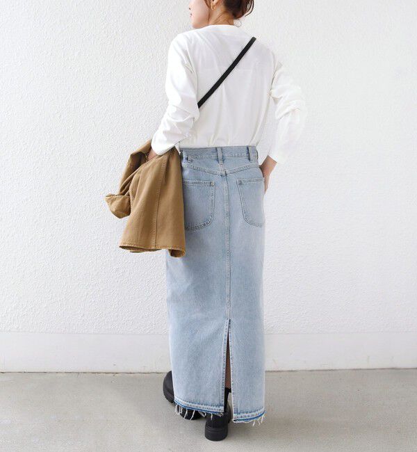 SHIPS for women「【WEB限定】〈ネックが選べる〉オーガニックコットン バリエーション ネック ロングスリーブ TEE」|Tシャツ・カットソー|