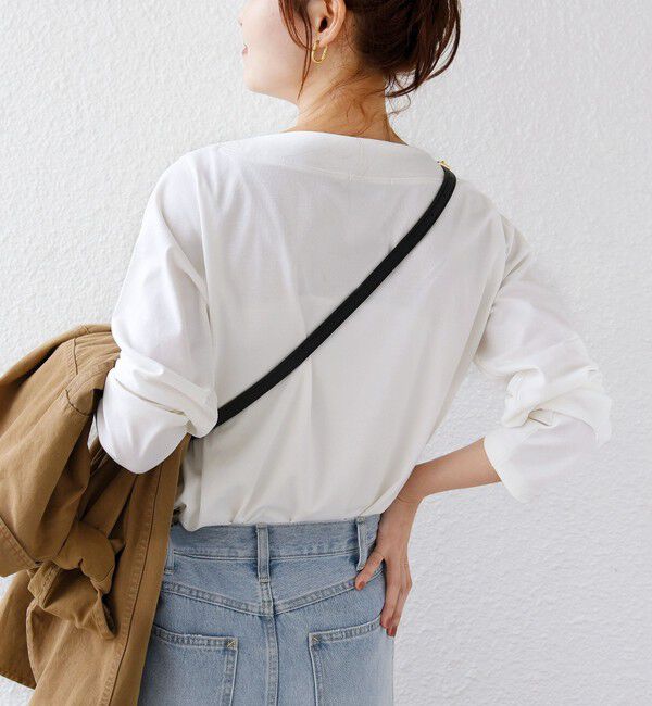 SHIPS for women「【WEB限定】〈ネックが選べる〉オーガニックコットン バリエーション ネック ロングスリーブ TEE」|Tシャツ・カットソー|