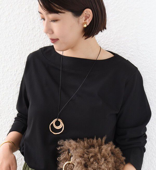 SHIPS for women「【WEB限定】〈ネックが選べる〉オーガニックコットン バリエーション ネック ロングスリーブ TEE」|Tシャツ・カットソー|