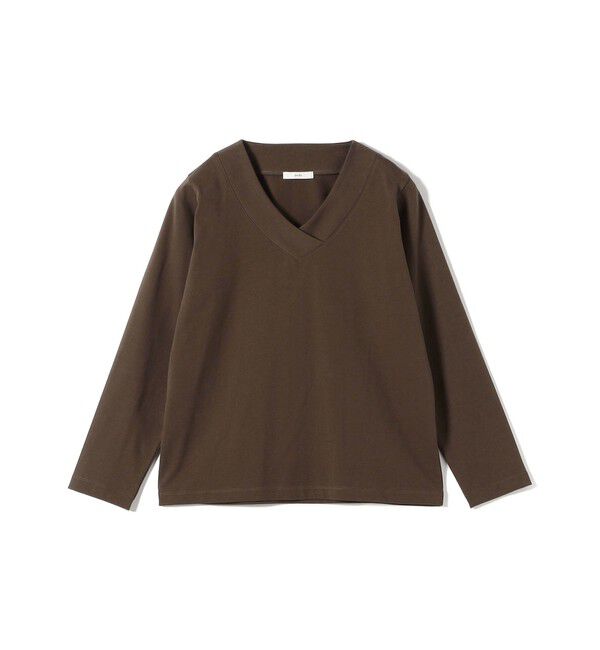 SHIPS for women「【WEB限定】〈ネックが選べる〉オーガニックコットン バリエーション ネック ロングスリーブ TEE」|Tシャツ・カットソー|