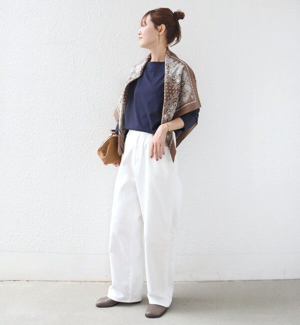 SHIPS for women「【WEB限定】〈ネックが選べる〉オーガニックコットン バリエーション ネック ロングスリーブ TEE」|Tシャツ・カットソー|