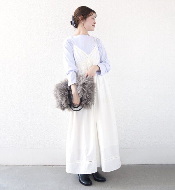 SHIPS for women「【WEB限定】〈ネックが選べる〉オーガニックコットン バリエーション ネック ロングスリーブ TEE」|Tシャツ・カットソー|