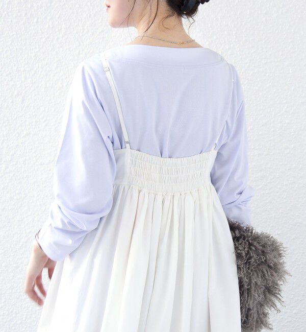 SHIPS for women「【WEB限定】〈ネックが選べる〉オーガニックコットン バリエーション ネック ロングスリーブ TEE」|Tシャツ・カットソー|