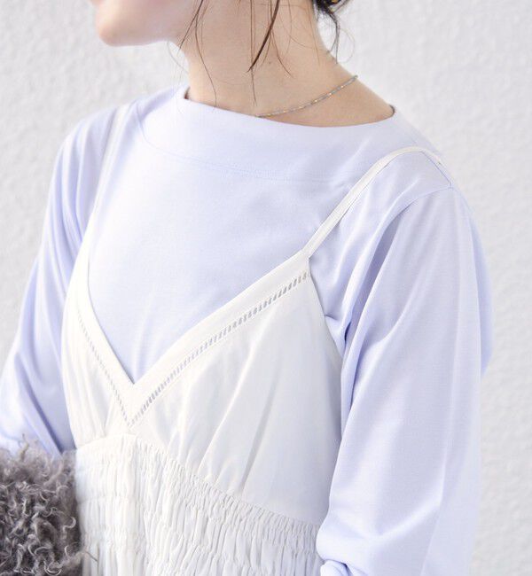 SHIPS for women「【WEB限定】〈ネックが選べる〉オーガニックコットン バリエーション ネック ロングスリーブ TEE」|Tシャツ・カットソー|
