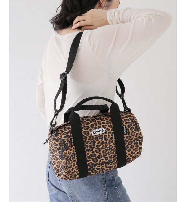 OUTDOOR PRODUCTS Usual Things「231LRG ROLL BOSTON MIDEUM ex LEOPARD」|ボストンバッグ|