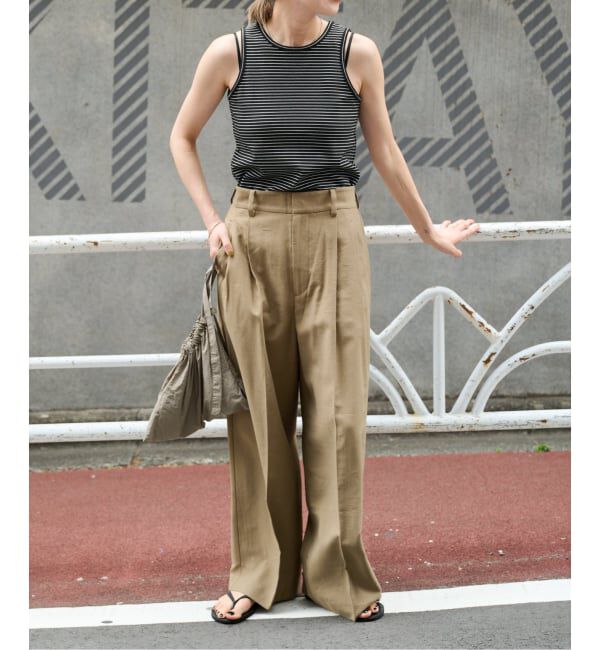 OUTDOOR PRODUCTS Usual Things「レーヨンドライタッチバックゴムスラックス セットアップ対応」|スラックス|
