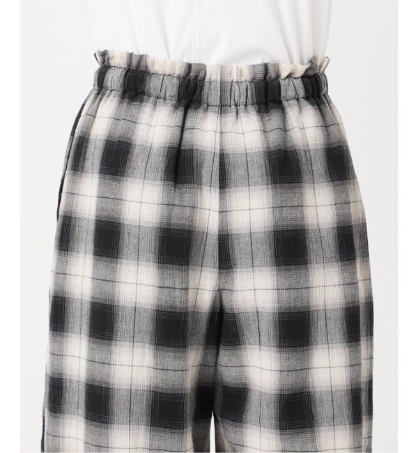 OUTDOOR PRODUCTS Usual Things「PLAIDパターンイージーワイドパンツ セットアップ対応」|スラックス|