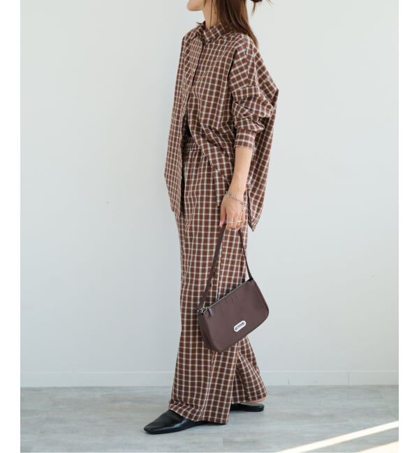 OUTDOOR PRODUCTS Usual Things「チェックイージーパンツ セットアップ対応」|スラックス|