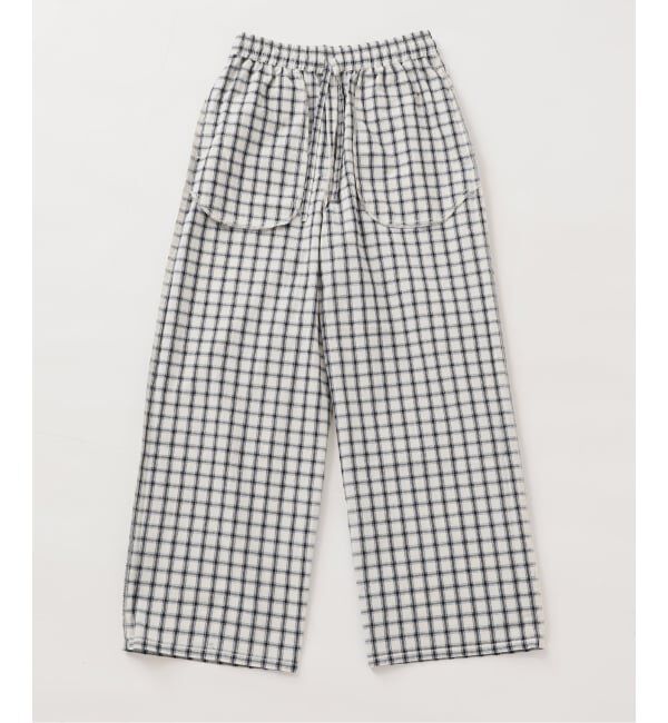 OUTDOOR PRODUCTS Usual Things「チェックイージーパンツ セットアップ対応」|スラックス|
