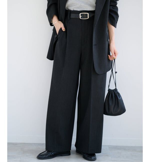 OUTDOOR PRODUCTS Usual Things「ORDINARY タックワイドスラックス セットアップ対応」|スラックス|