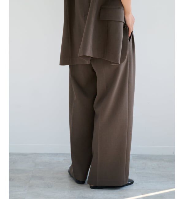 OUTDOOR PRODUCTS Usual Things「ORDINARY タックワイドスラックス セットアップ対応」|スラックス|