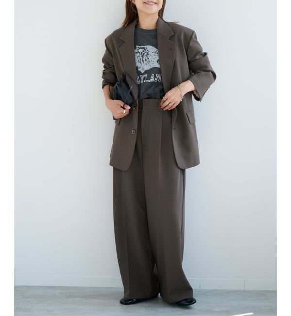 OUTDOOR PRODUCTS Usual Things「ORDINARY タックワイドスラックス セットアップ対応」|スラックス|