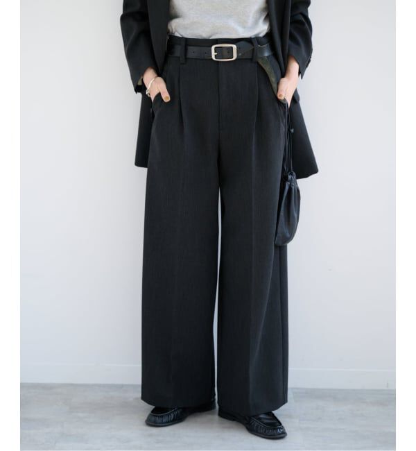OUTDOOR PRODUCTS Usual Things「ORDINARY タックワイドスラックス セットアップ対応」|スラックス|
