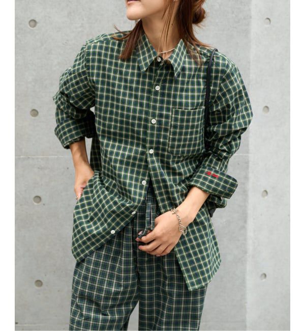OUTDOOR PRODUCTS Usual Things「LITTLE&DAD チェックアイコンシャツ(LITTLE)」|シャツ・ブラウス|