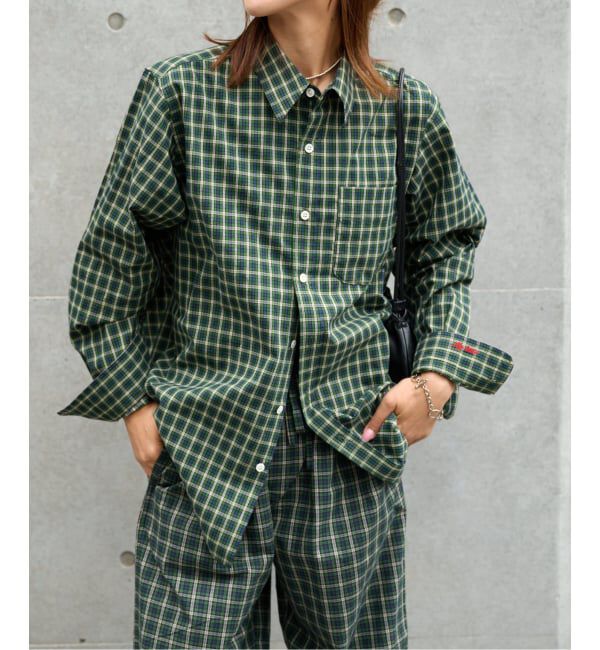 OUTDOOR PRODUCTS Usual Things「LITTLE&DAD チェックアイコンシャツ(LITTLE)」|シャツ・ブラウス|
