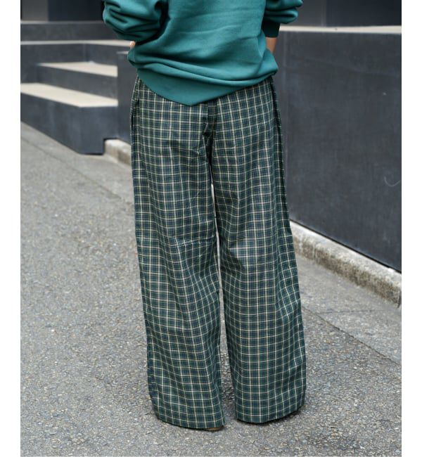 OUTDOOR PRODUCTS Usual Things「COTTON CHECK PAJAMA PT」|スラックス|