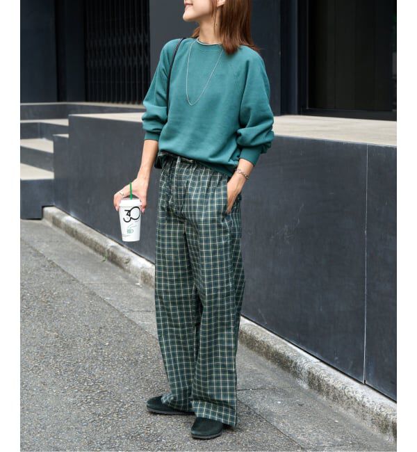 OUTDOOR PRODUCTS Usual Things「COTTON CHECK PAJAMA PT」|スラックス|