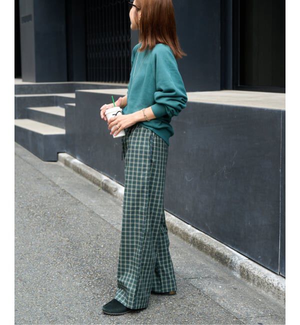 OUTDOOR PRODUCTS Usual Things「COTTON CHECK PAJAMA PT」|スラックス|