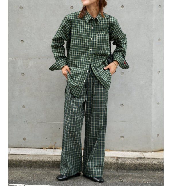 OUTDOOR PRODUCTS Usual Things「COTTON CHECK PAJAMA PT」|スラックス|
