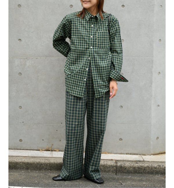 OUTDOOR PRODUCTS Usual Things「COTTON CHECK PAJAMA PT」|スラックス|