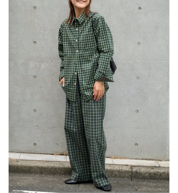 OUTDOOR PRODUCTS Usual Things「COTTON CHECK PAJAMA PT」|スラックス|