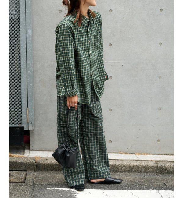 OUTDOOR PRODUCTS Usual Things「COTTON CHECK PAJAMA PT」|スラックス|