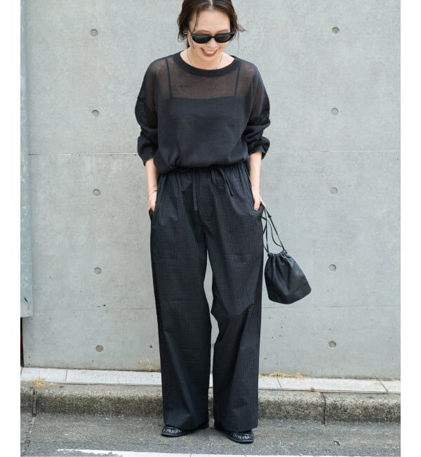 OUTDOOR PRODUCTS Usual Things「COTTON CHECK PAJAMA PT」|スラックス|