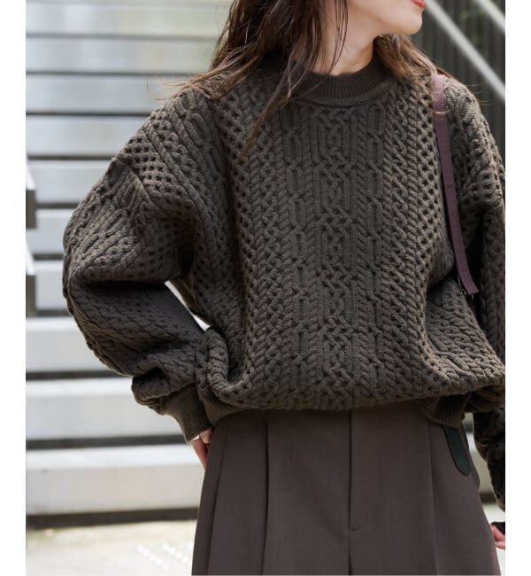 OUTDOOR PRODUCTS Usual Things「≪予約≫FISHERMAN&rsquo;S SWEATER」|ニット・セーター|ブラウン