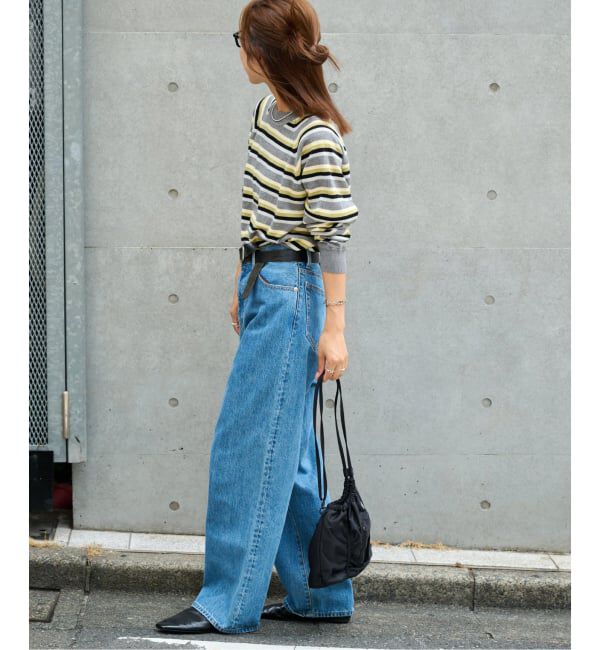 OUTDOOR PRODUCTS Usual Things「コットンカシミヤMIXマルチボーダーニット」|ニット・セーター|