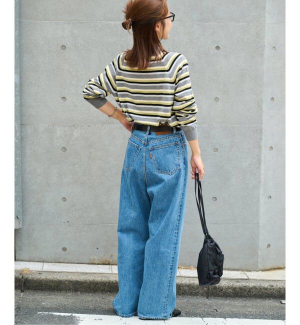 OUTDOOR PRODUCTS Usual Things「コットンカシミヤMIXマルチボーダーニット」|ニット・セーター|