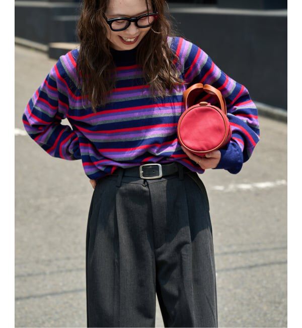OUTDOOR PRODUCTS Usual Things「コットンカシミヤMIXマルチボーダーニット」|ニット・セーター|