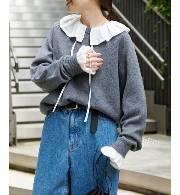 OUTDOOR PRODUCTS Usual Things「≪予約≫WOOL SIGNATURE クルーネックニット」|ニット・セーター|