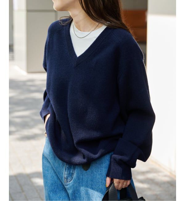 OUTDOOR PRODUCTS Usual Things「≪予約≫WOOL SIGNATURE Vネックニット」|ニット・セーター|