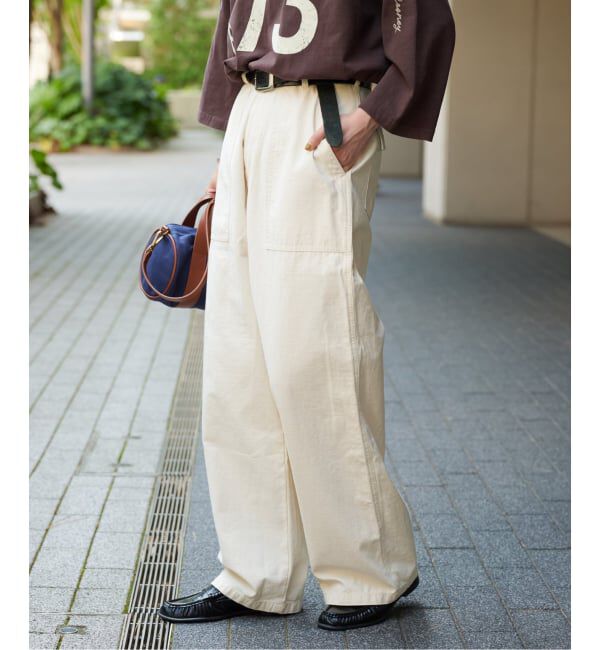 OUTDOOR PRODUCTS Usual Things「ULTハイライズルーズBKSベイカー」|スラックス|