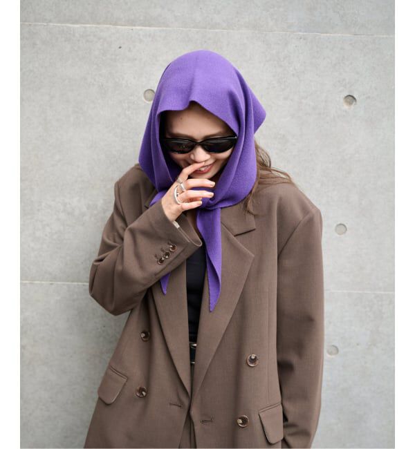 OUTDOOR PRODUCTS Usual Things「コットンカシミヤMIXトライアングルストール」|バンダナ・スカーフ|
