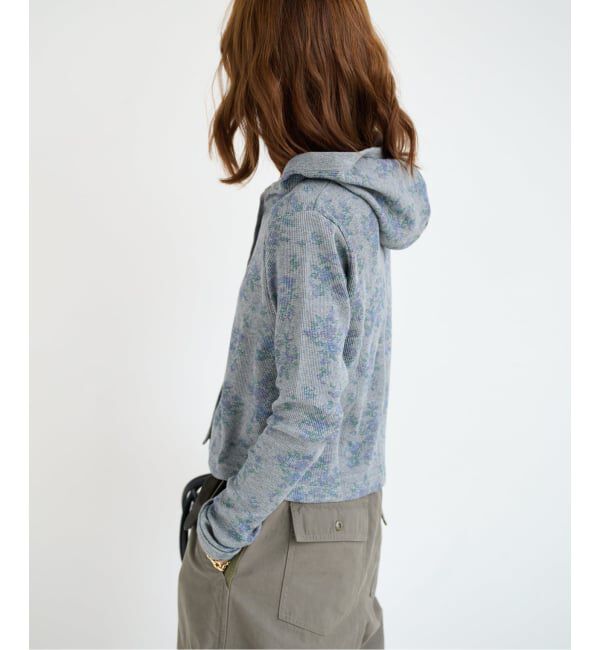 OUTDOOR PRODUCTS Usual Things「miller ex flower waffle hoody CD」|カーディガン|