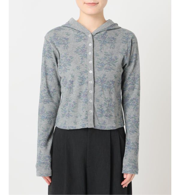 OUTDOOR PRODUCTS Usual Things「miller ex flower waffle hoody CD」|カーディガン|