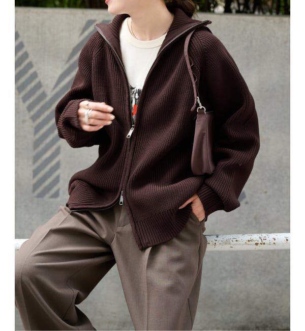 OUTDOOR PRODUCTS Usual Things「LOGAN ex ZIP UP KNIT CARDIGAN」|ニット・セーター|