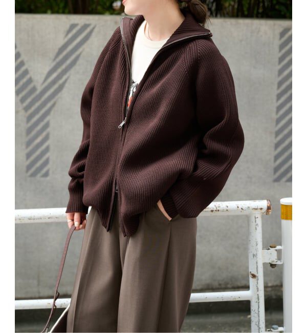 OUTDOOR PRODUCTS Usual Things「LOGAN ex ZIP UP KNIT CARDIGAN」|ニット・セーター|