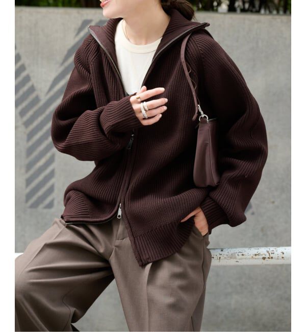 OUTDOOR PRODUCTS Usual Things「LOGAN ex ZIP UP KNIT CARDIGAN」|ニット・セーター|