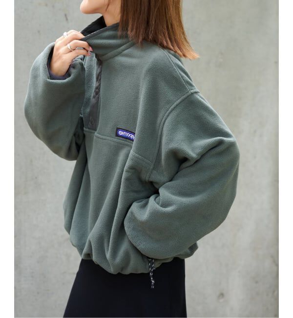 OUTDOOR PRODUCTS Usual Things「≪予約≫追加 フリーススナップブルゾン」|その他|カーキ