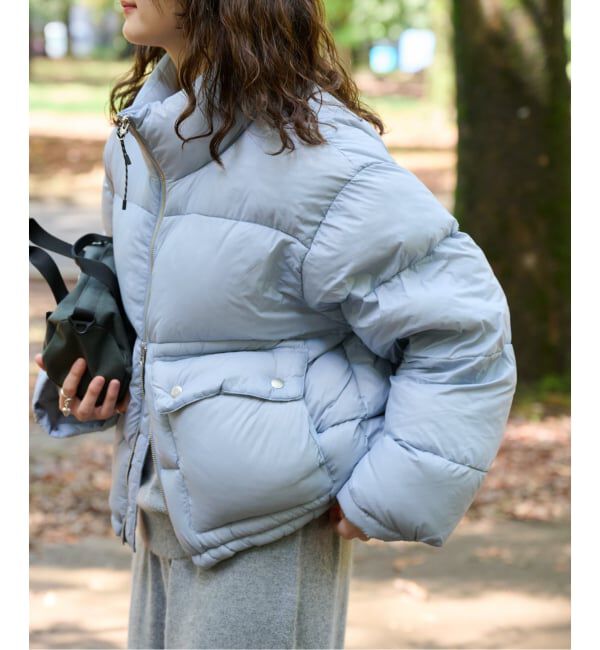 OUTDOOR PRODUCTS Usual Things「≪予約≫TAION ex VOLUME DOWN JK」|ダウン|サックスブルー
