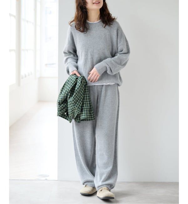 OUTDOOR PRODUCTS Usual Things「≪予約≫クルーネックニット&times;ニットパンツ 2点SET」|ニット・セーター|