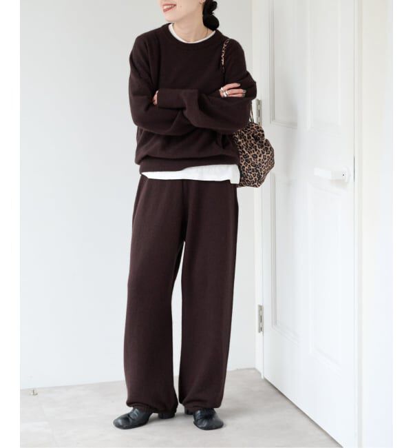 OUTDOOR PRODUCTS Usual Things「≪予約≫クルーネックニット&times;ニットパンツ 2点SET」|ニット・セーター|