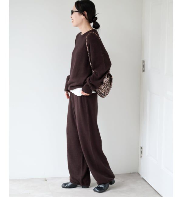 OUTDOOR PRODUCTS Usual Things「≪予約≫クルーネックニット&times;ニットパンツ 2点SET」|ニット・セーター|